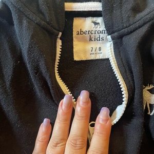 Abercrombie boys jacket with hood. 7/8